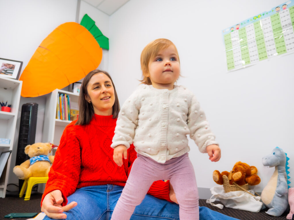 A little girl participating in Right Brain abilities